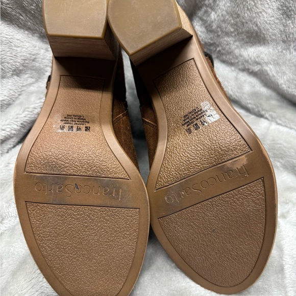 Franco Sarto Chestnut Suede Ankle Booties - Picture 12 of 12